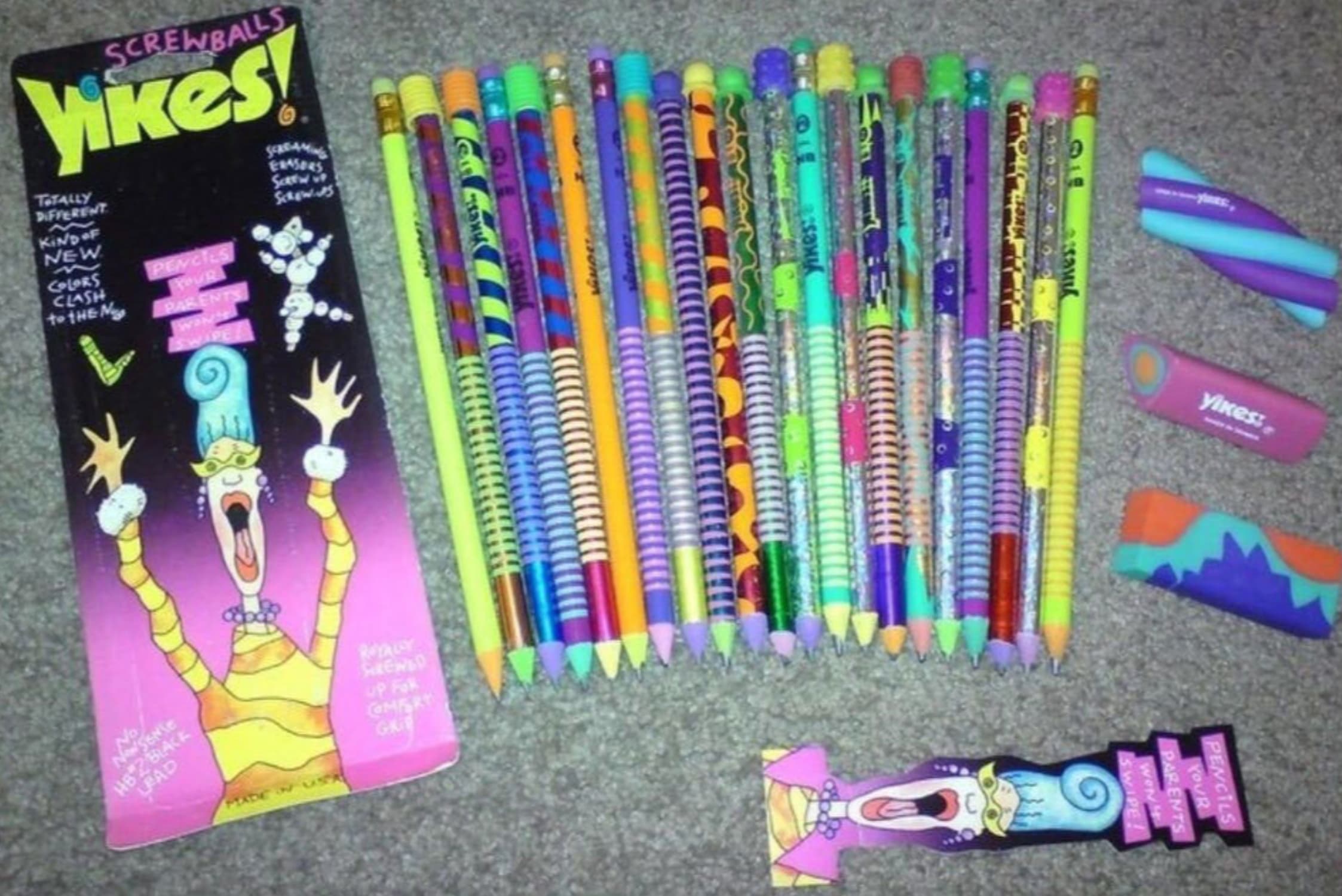 yikes screwball pencils - Screwballs Yikes! Totally Different Kind Of Pencils New Colors Clash to The N Parents Sware Screaming Erasors Screws Nonsense HB2 Black Lead Made W Royally Sened Up For Comart Gr yikes On